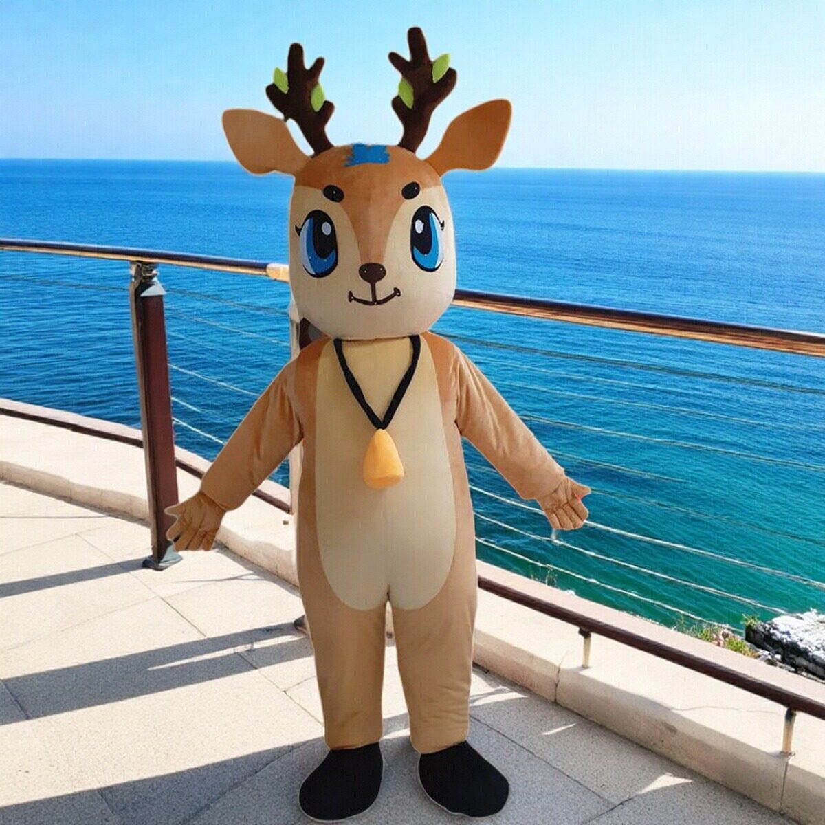 定制动漫成人穿活动表演毛绒梅花鹿小鹿道具巡演出卡通人偶布偶服