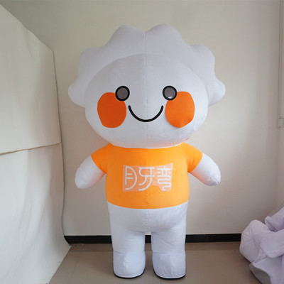 定制充气人穿饺子娃娃