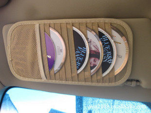 汽车cd夹多功能遮阳板套CD夹车载车用车内光盘碟片夹收纳袋cd包