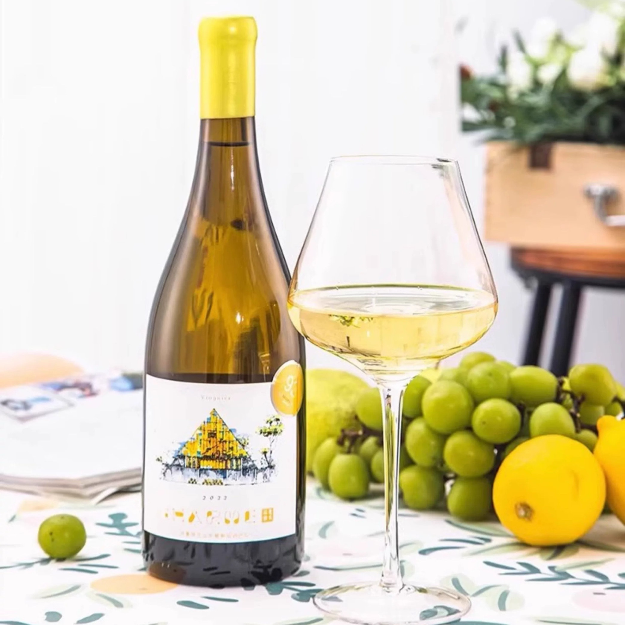 夏木酒庄 维欧尼干白葡萄酒宁夏葡萄酒产区750ml果香味干白葡萄酒
