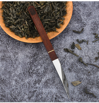 庭野堂 304不锈钢普洱茶工具撬茶刀大马士革茶刀茶饼四方茶撬茶针