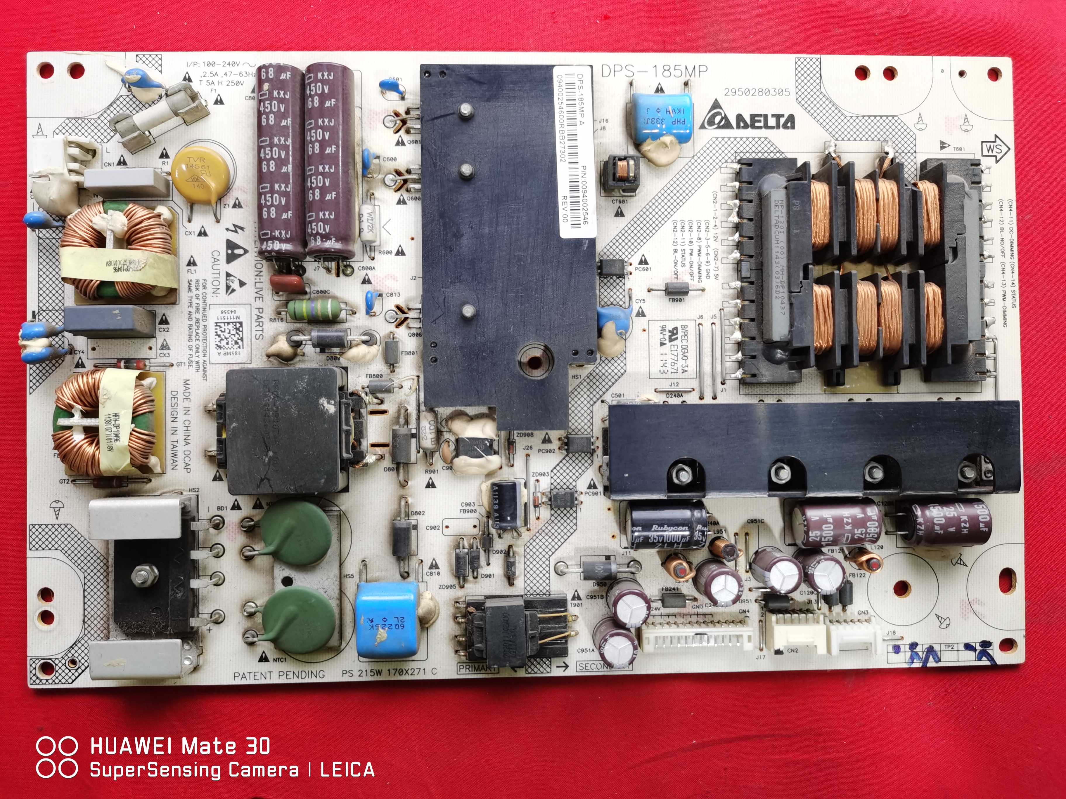 海尔LE43A70K液晶配件 电源板DPS-185MP A 0094002546