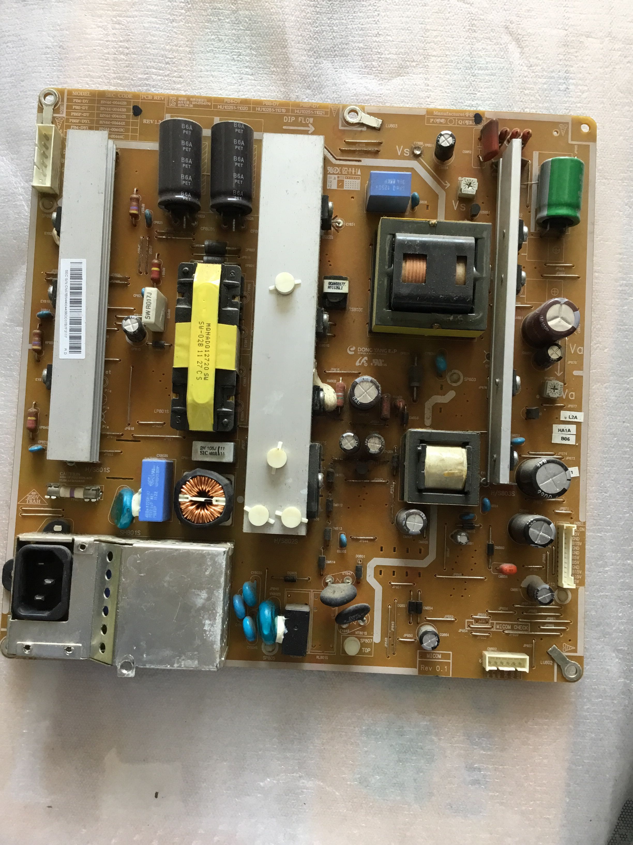 ~原装三星PS51D450A2 液晶等离子电视高压供电电源板BN44-00443B