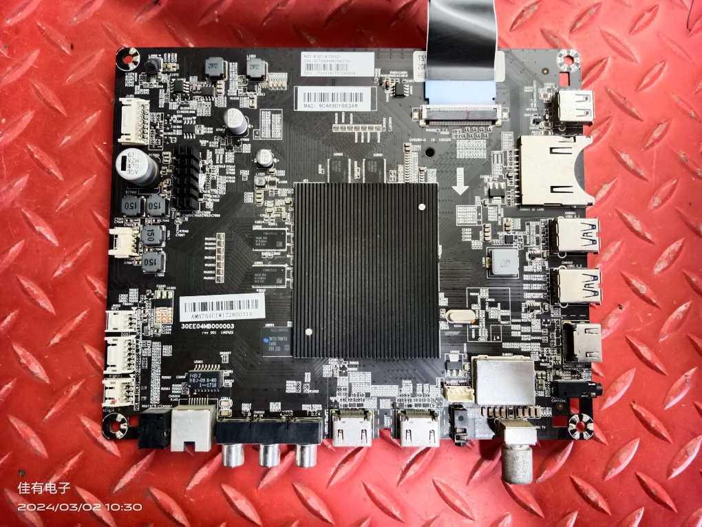 现货飞利浦55PUF6301/T3主板30EE04MB000003屏TPT550U1-QVR07.U