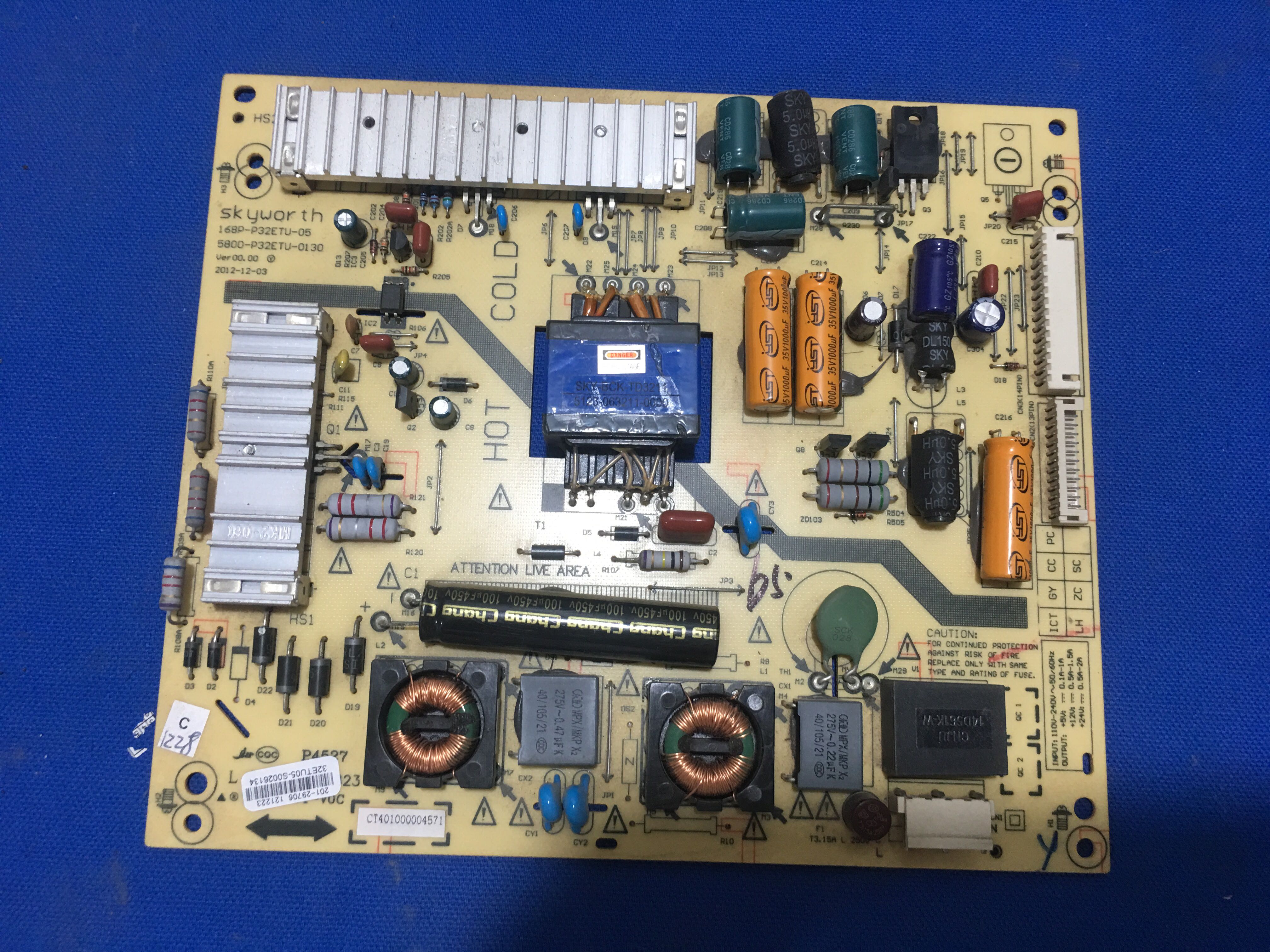 创维 32E20RF 32M55HM电源5800-P32ETU-0130 168P-P32ETU-05