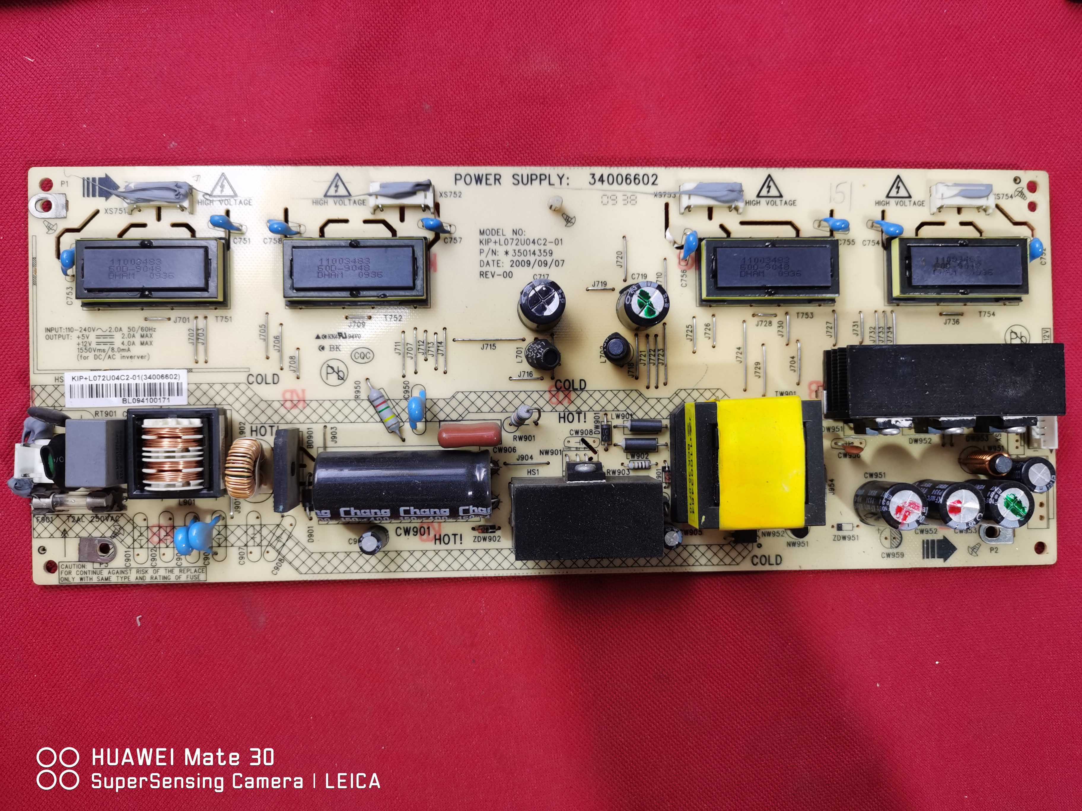 原装康佳LC32FS81B LC32ES62 32寸供电板电源板34006602 35014359