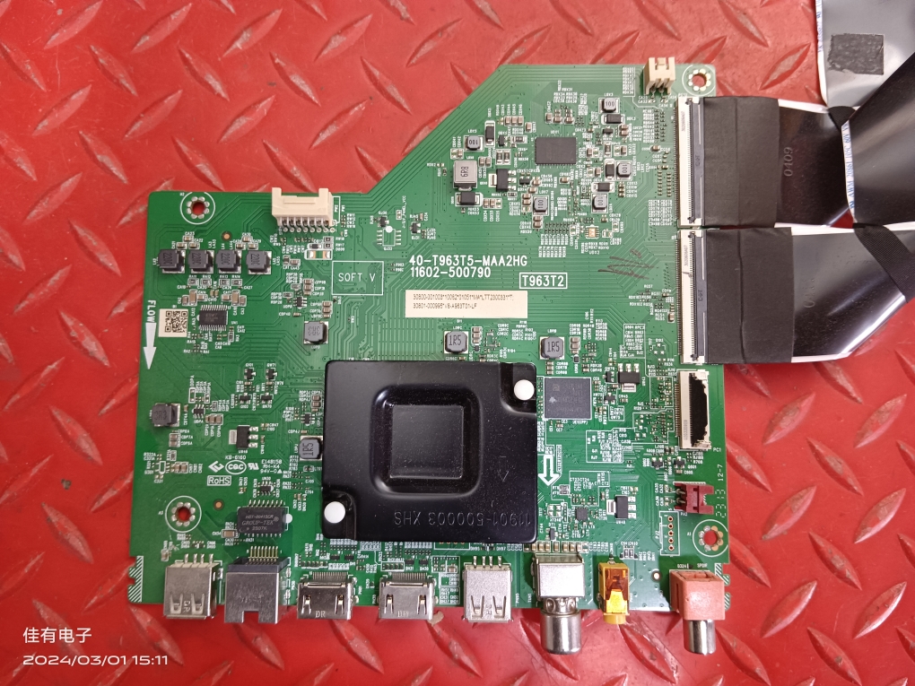原装TCL 55J7E 55V69E主板40-T963T5-MAA2HG屏LVU550NDEL CS9W9A