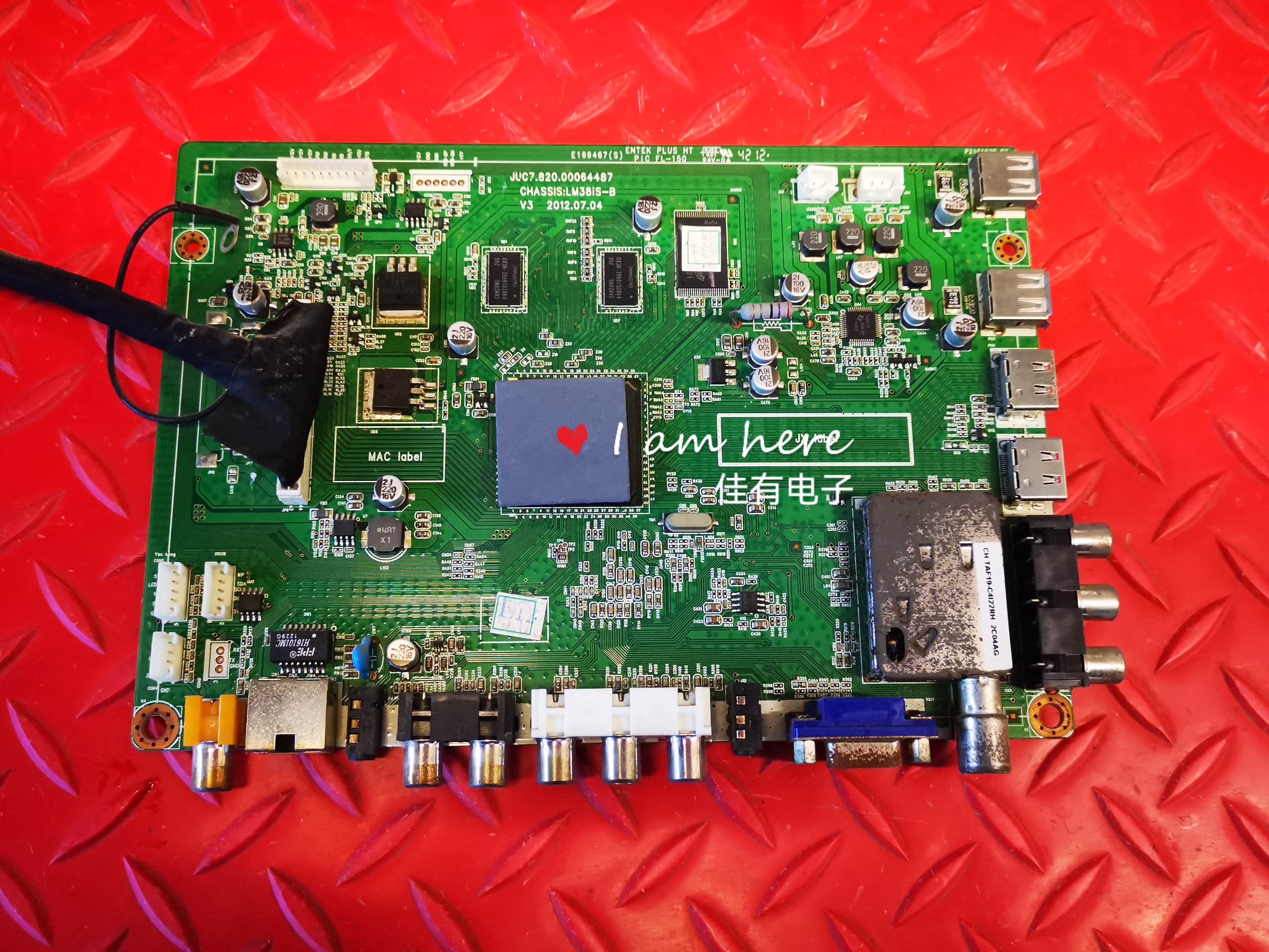 原装长虹3D42B3100IC主板JUC7.820.00064487屏M420F12-D3-A