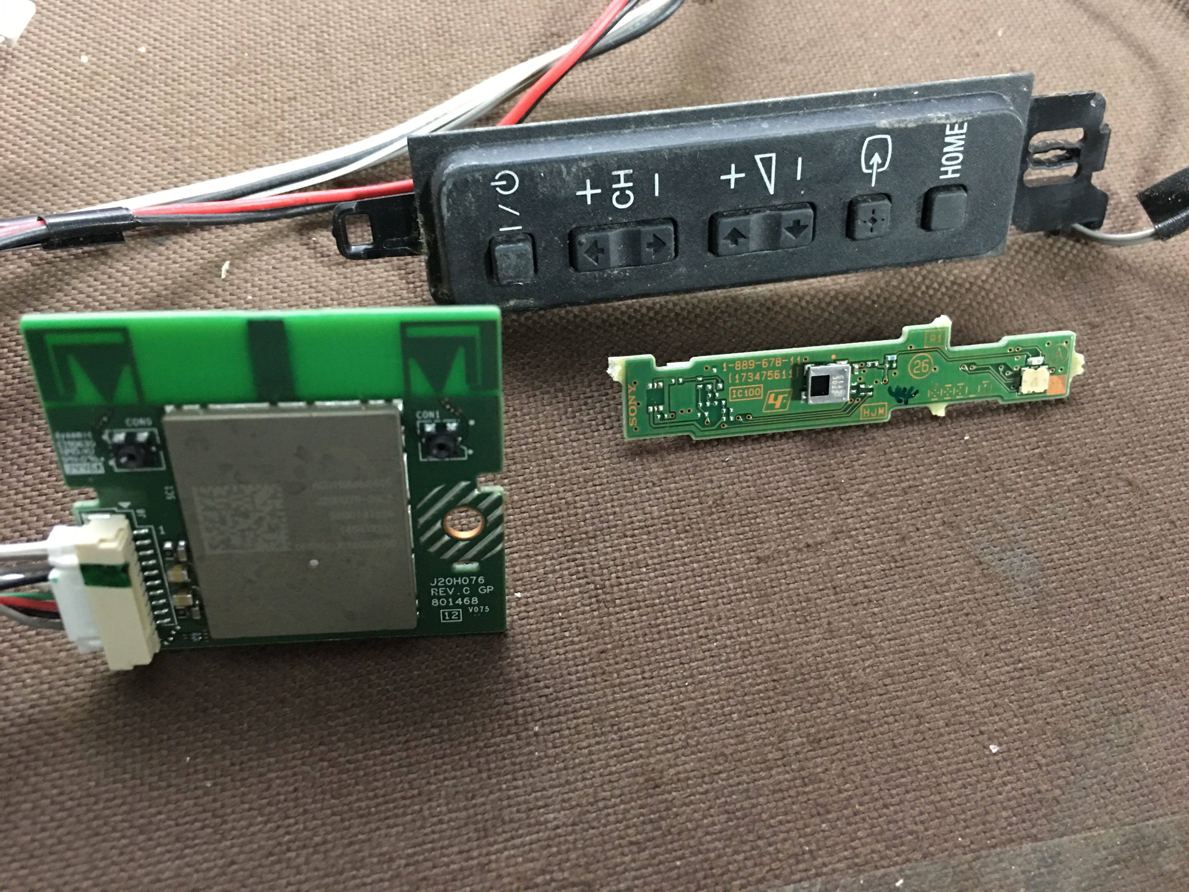 原装索尼KDL-48W600B遥控接收板1-889-678-11按键无线线网卡一套