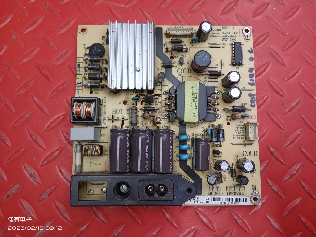 原装TCL L43F2800A B43A380液晶电视王牌电源板IPE07R41 CCP-508