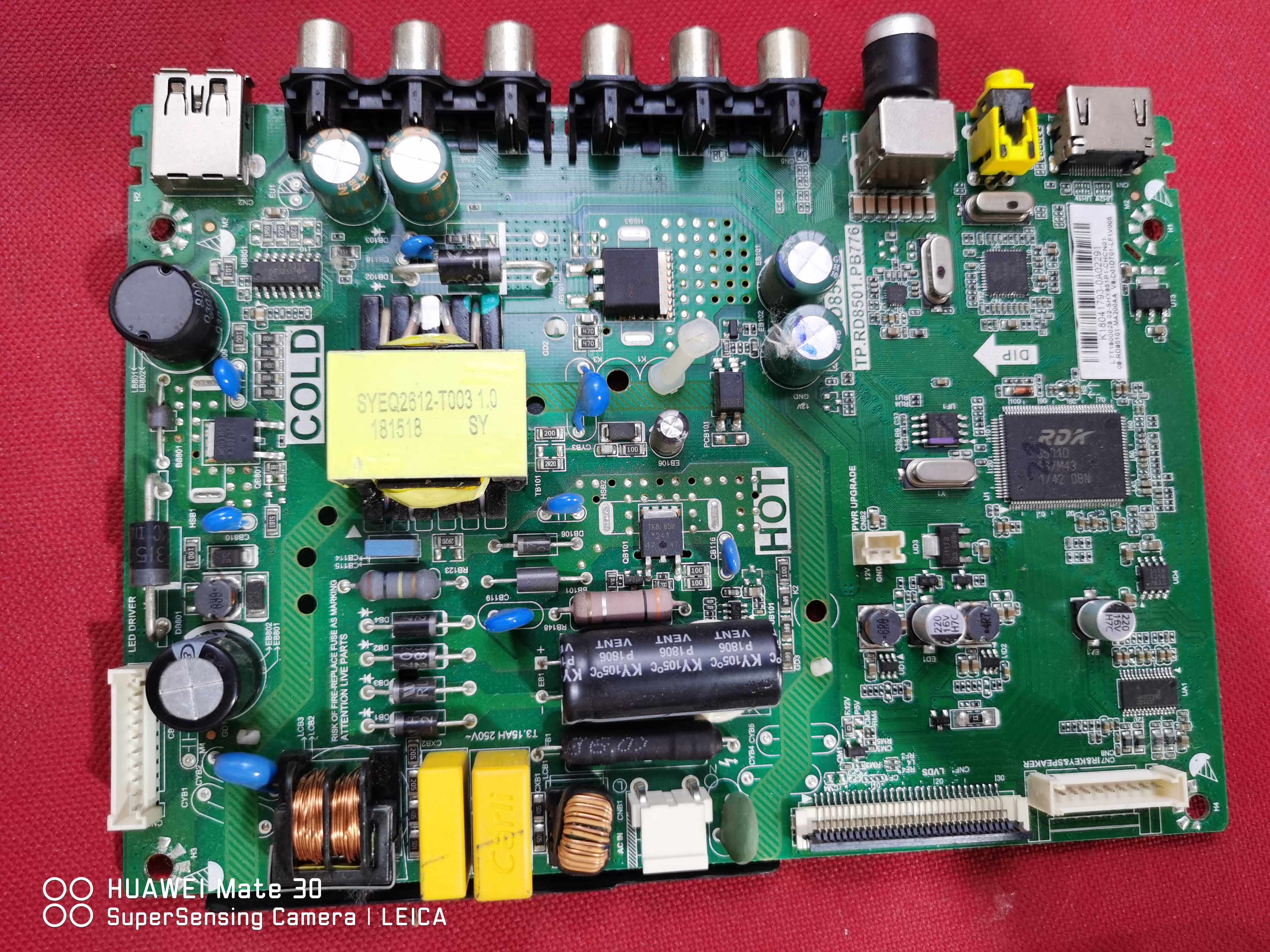 原装TCL L32F3301B主板TP.RD8501.PB776屏LVW320ND1L SJ9W01测好