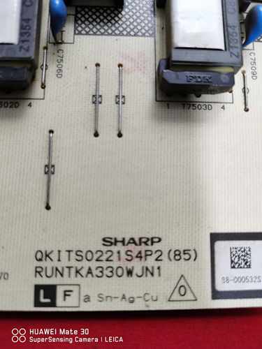 原装夏普LCD52GX3高压板RUNTkA327、328、329、330WJN1四块一套价