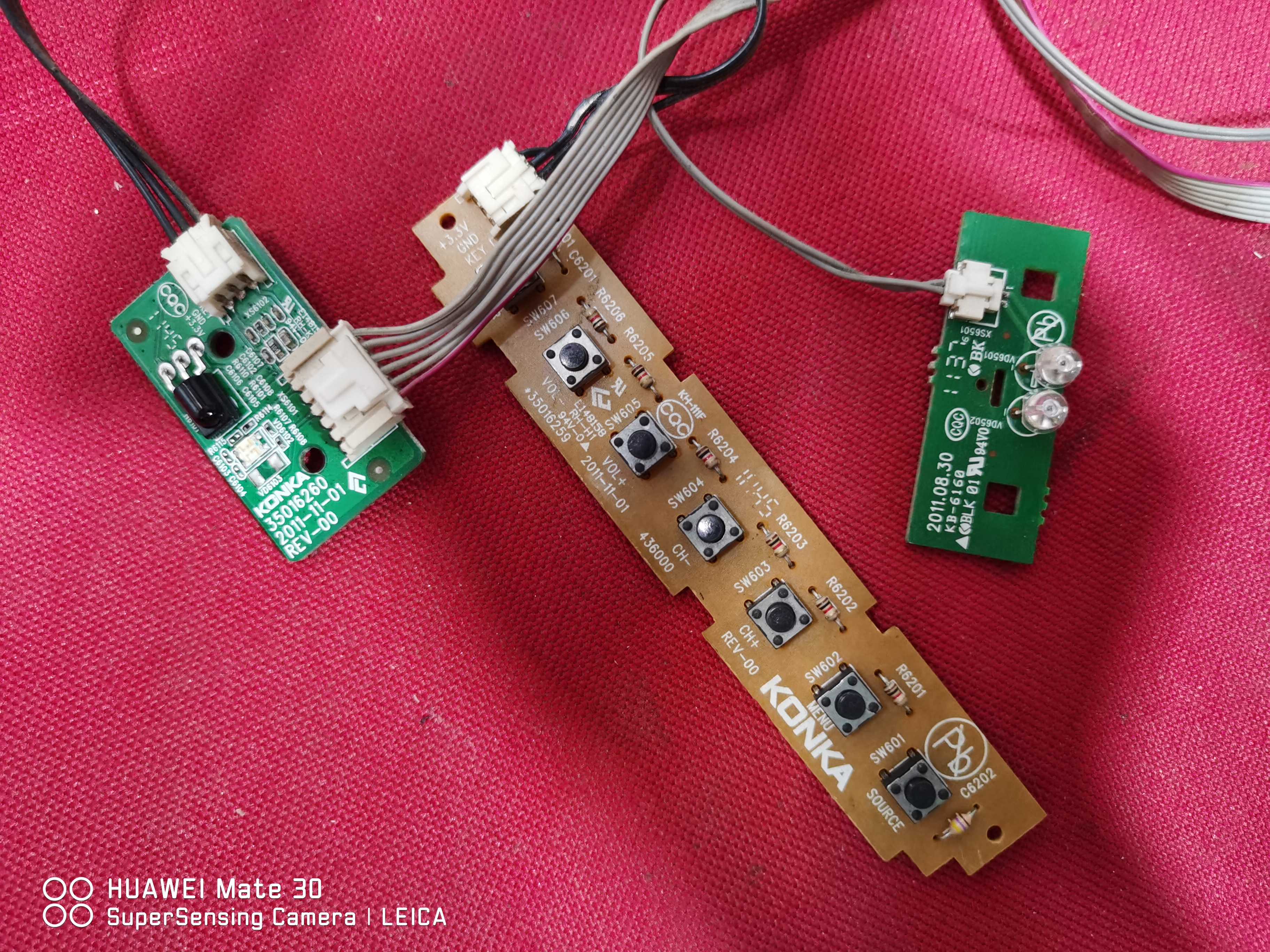 原装康佳LED48X6000D 接收板35016260按键板35016259一套 - 实物图