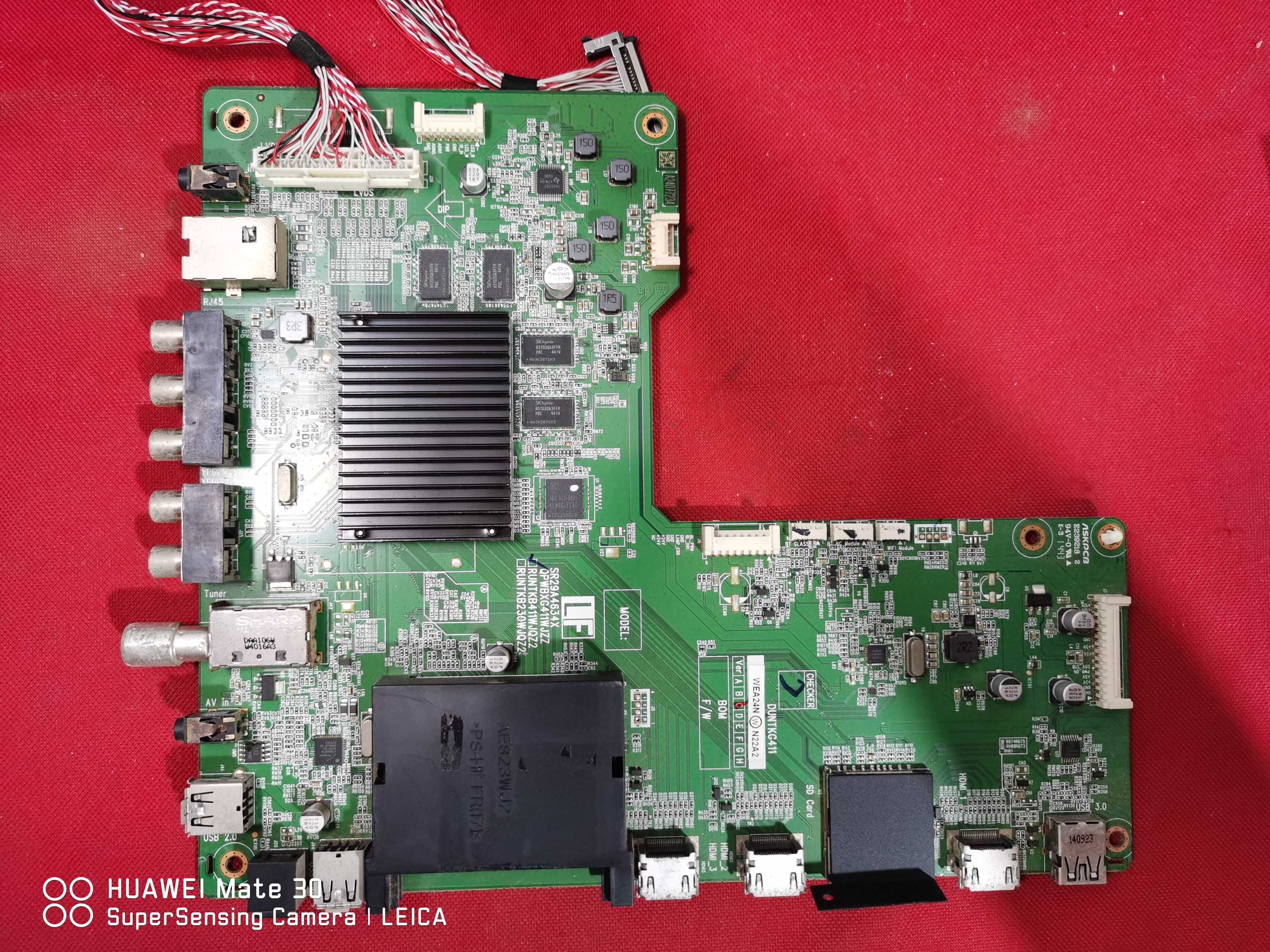 原装夏普LCD-50DS60A 主板 RUNTKB411WJQZ2 配屏V500HK1-LS6