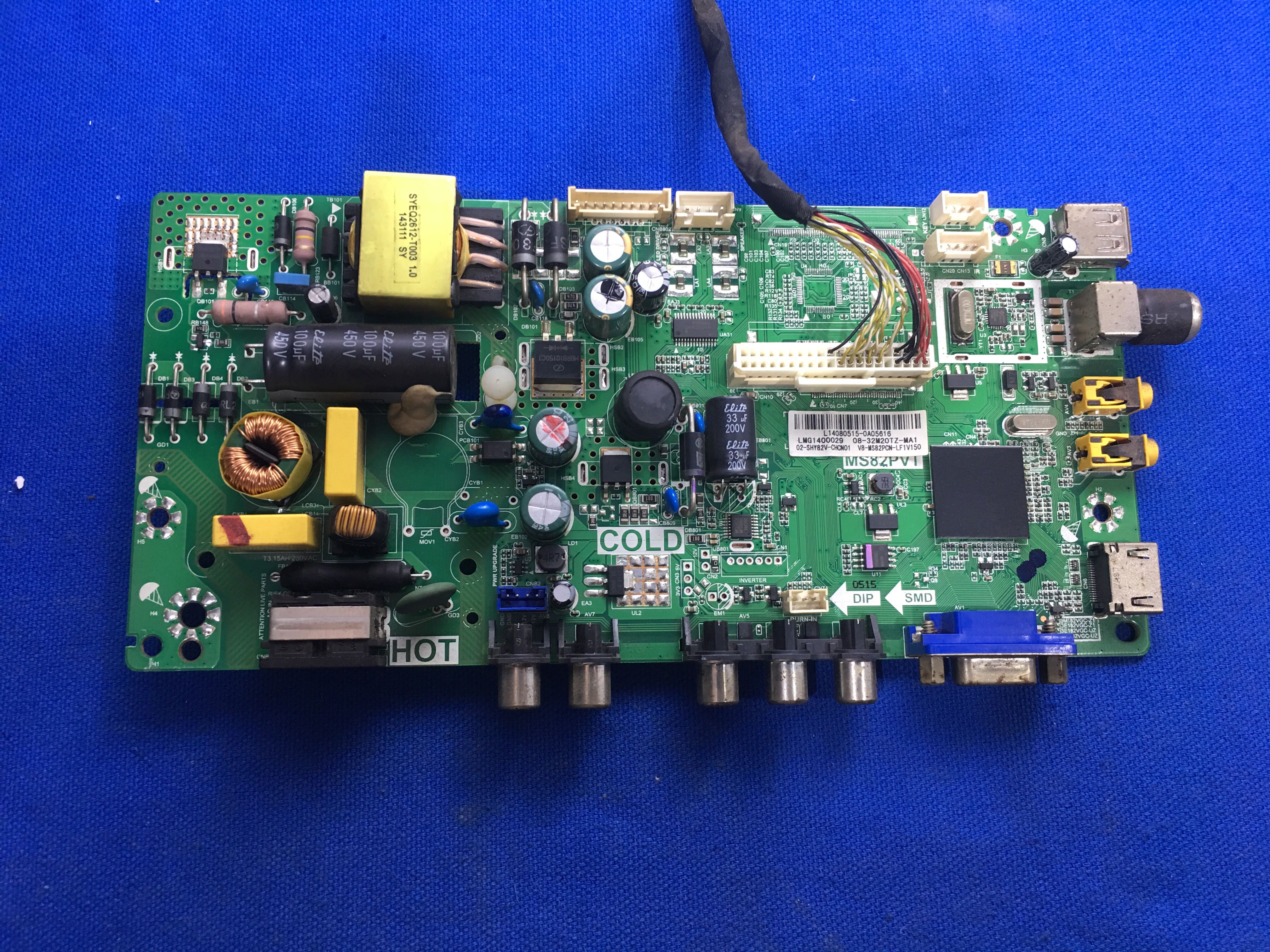 原装 美乐LE32M20主板 TP.MS18VG.PB77 MS82PVT配屏 LVW320CS0T