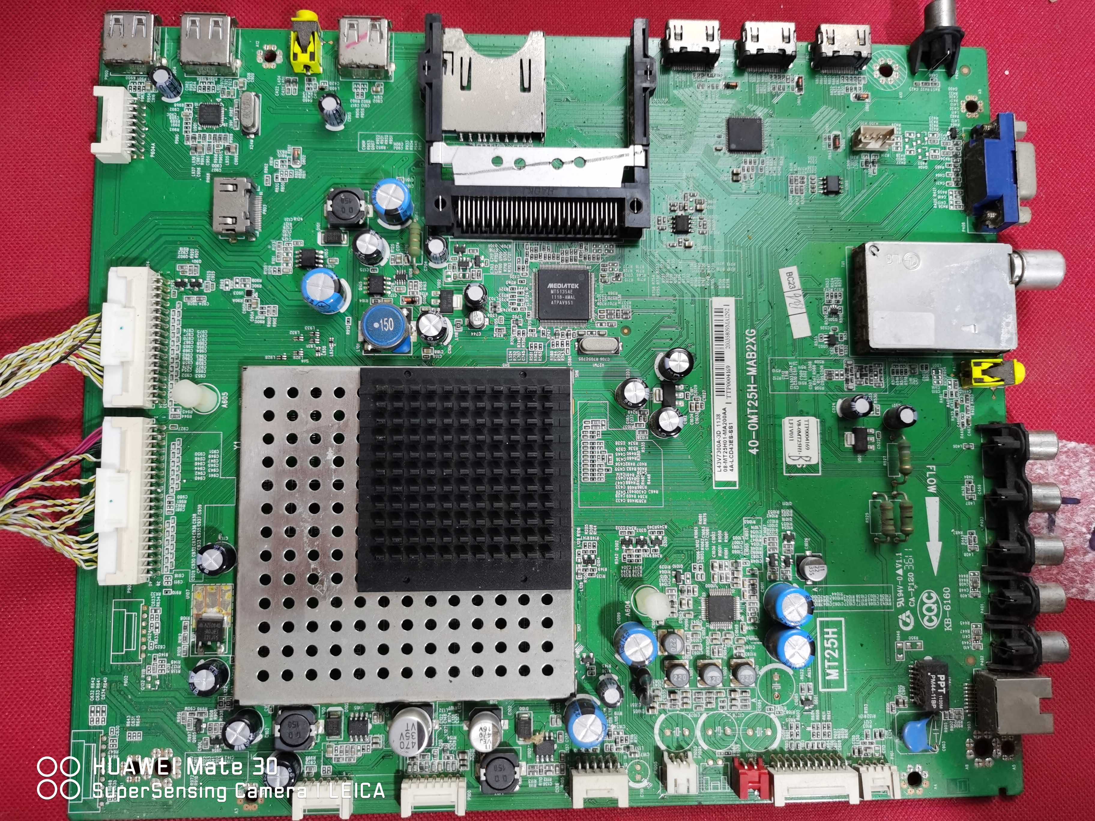 原装TCL  L43V7300A-3D主板 40-0MT25H-MAB2XG 配屏LTA430HW02