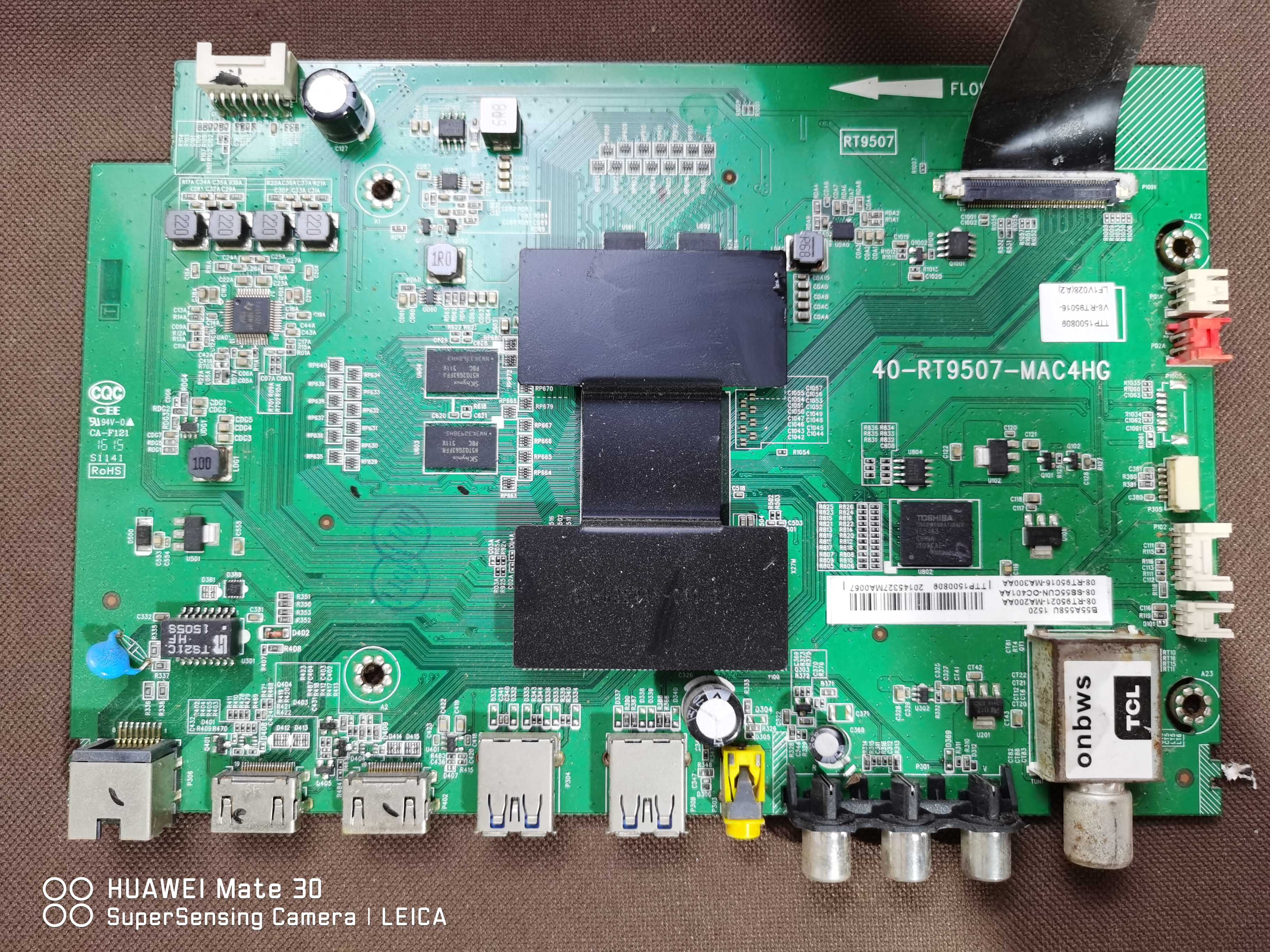 原装TCL B55A558U 主板40-RT9507-MAC4HG屏LVU550NDEL SD9W01