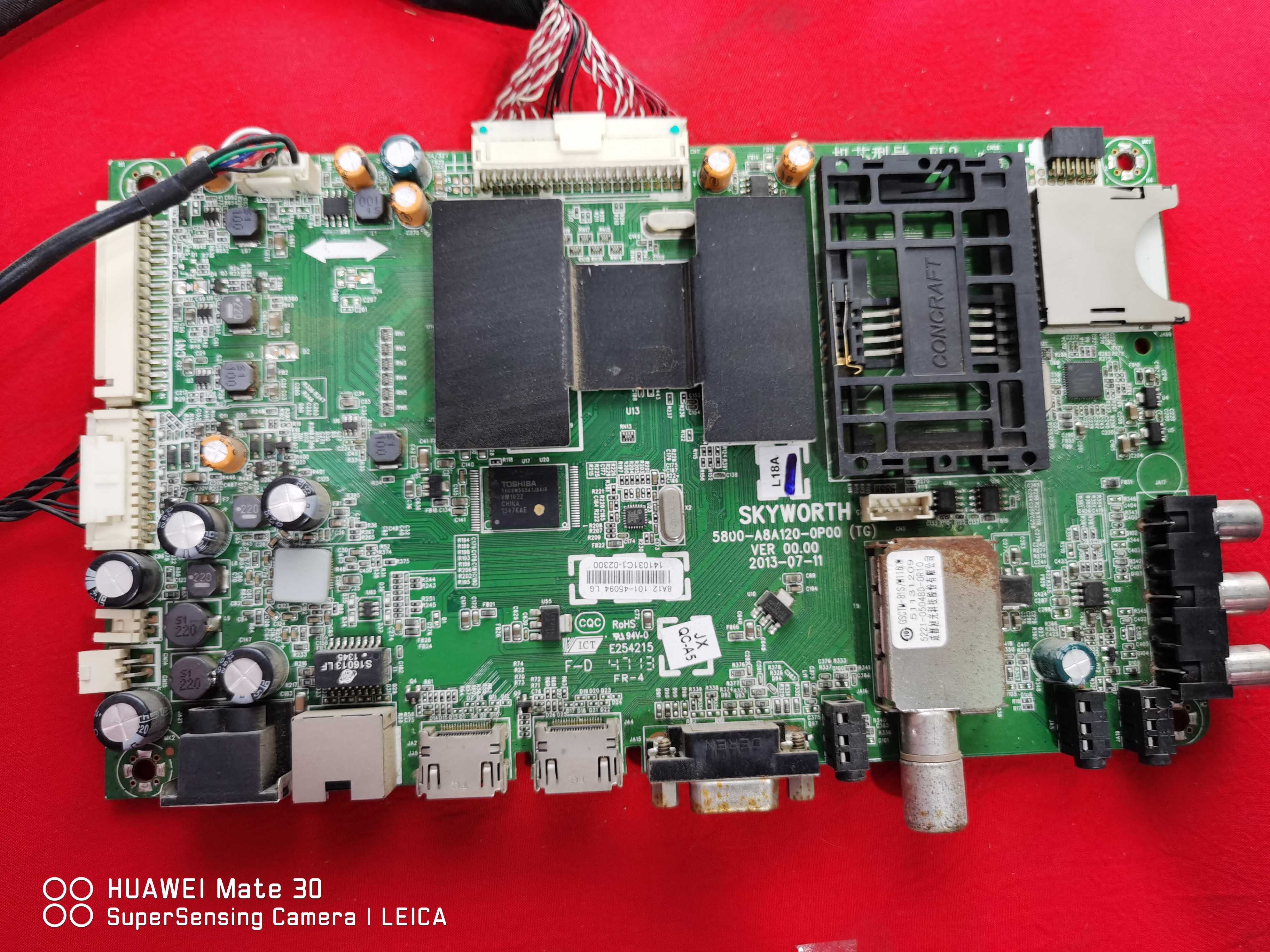 创维液晶电视55E730A主板5800-A8A120-0P00屏LC550DUN(PG)(P2)