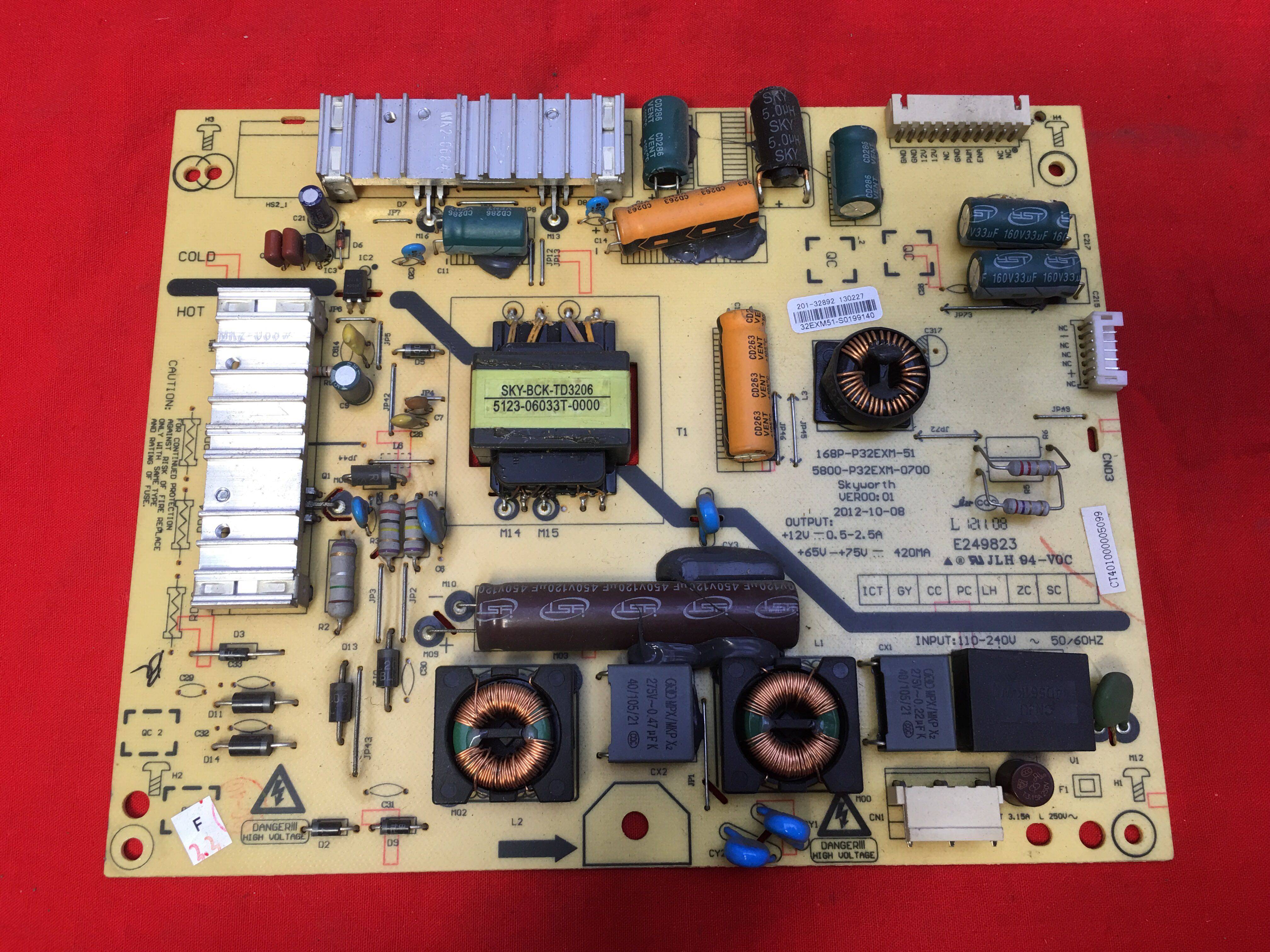 原装创维32E350E/32E320W电源板168P-P32EXM-515800-P32EXM-0700