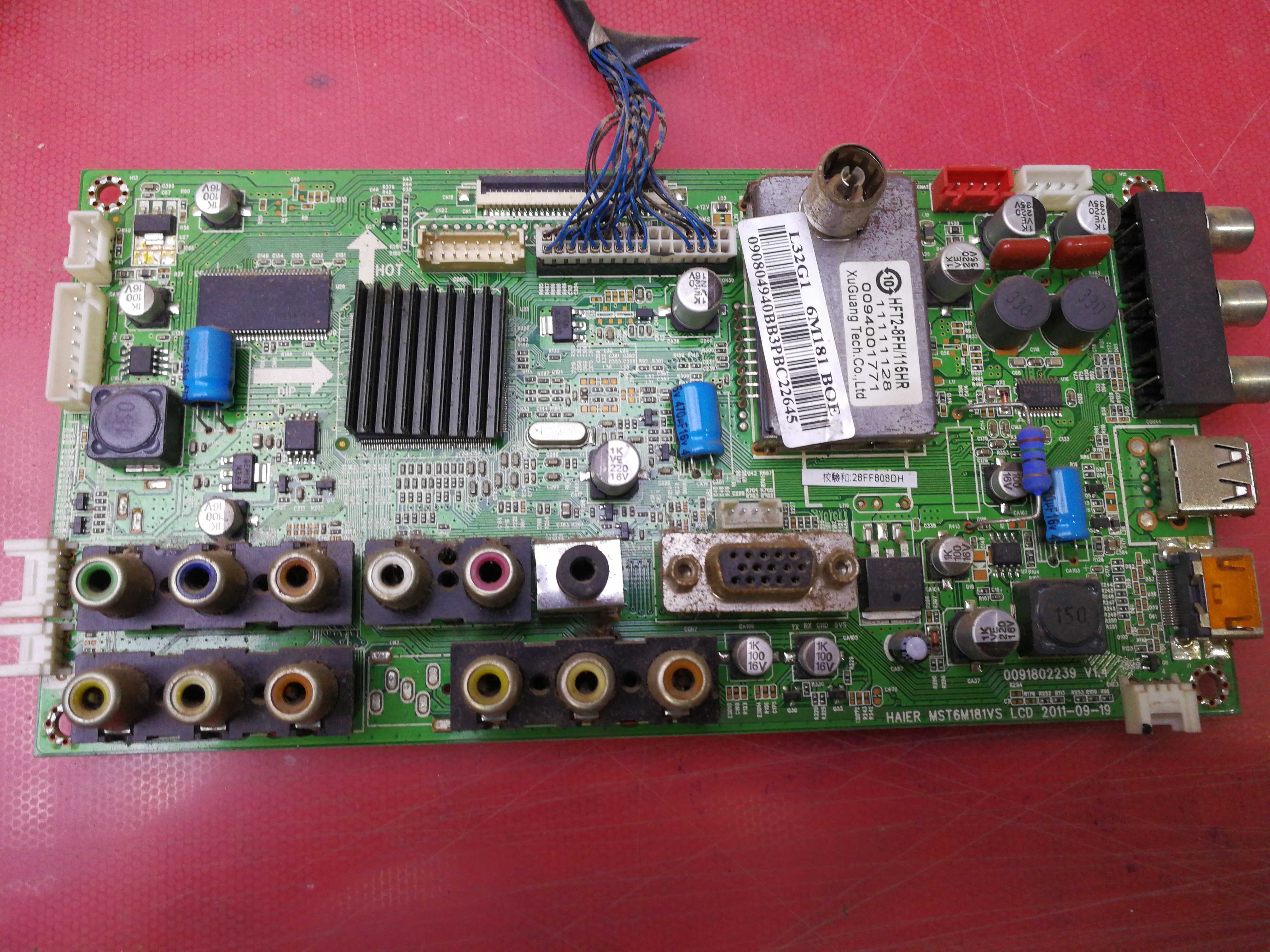 原装海尔L32G1主板0091802239V1.4屏HV320WXC-100