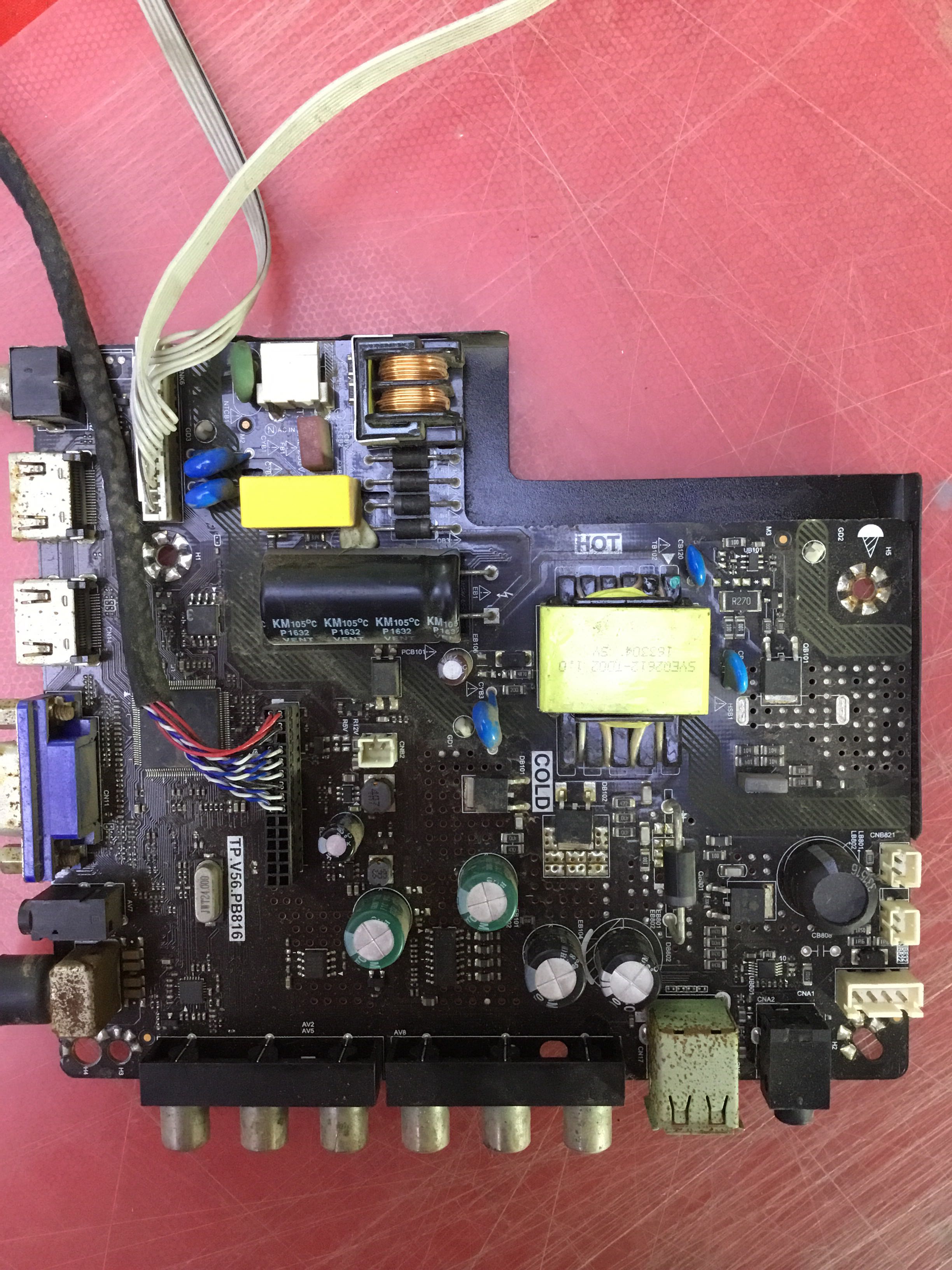 32寸专用液晶电视机驱动板  TP.V56.PB816主板 屏ST3151A05-8