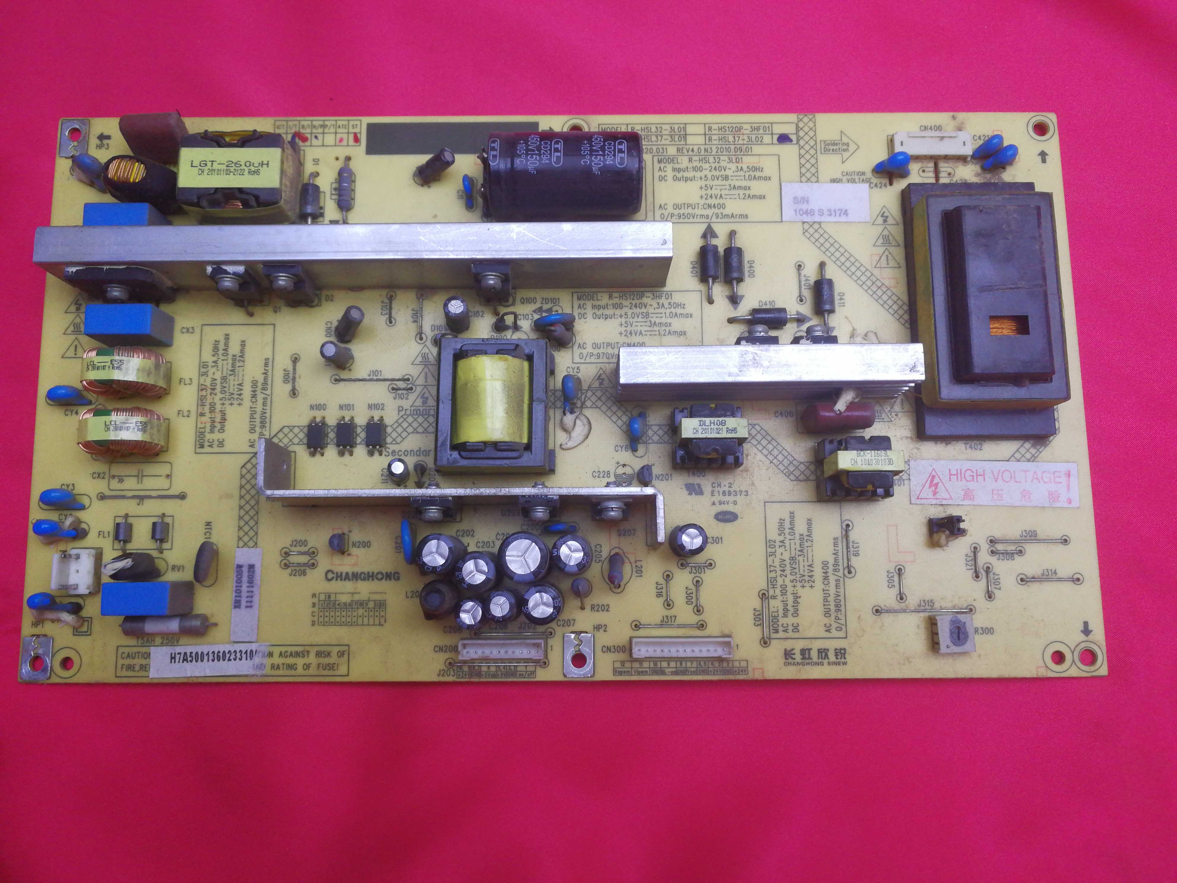 原装长虹ITV37650X电源板R-HSL37-3L01 HX7.820.031