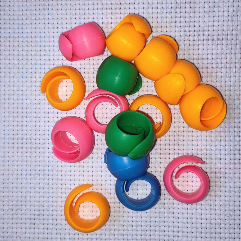 硅胶布夹子十字绣工具实用圆夹软夹可夹住绣布卡子小尺寸绣图神器