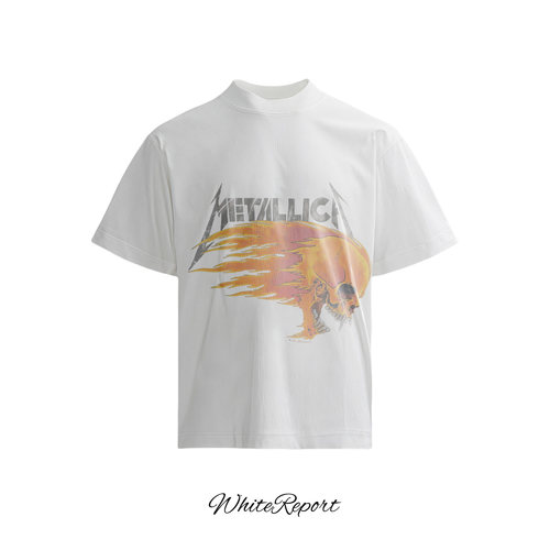 Metallica×Pushead做旧骷髅T恤