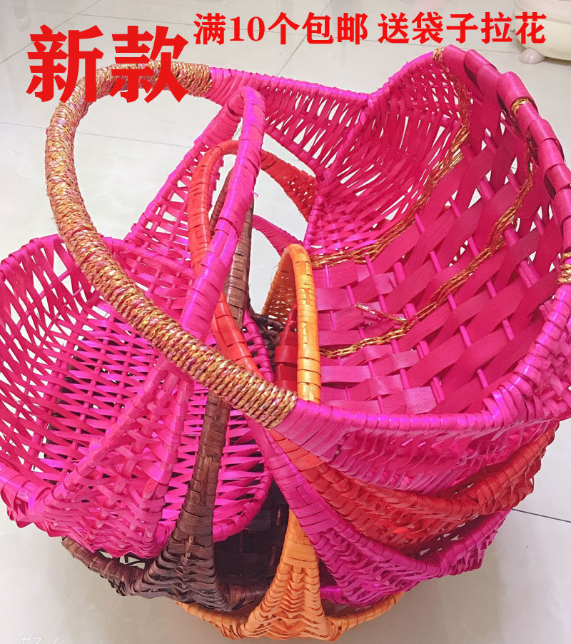 包邮藤编柳编水果篮 大号西瓜篮鸡蛋篮单位送 礼品篮子超市果篮子|msdalam kategori penyatuan simpanan, Rumah Storage Appliances, keranjang penyimpanan, bakul membeli-belah - dari Buy2taobao.com untuk memberikan perkhidmatan ejen Taobao profesional membeli