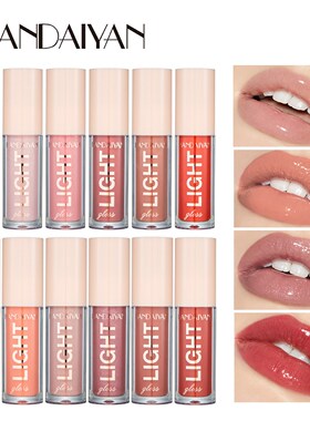 6 lip gloss set gift box 镜面水光液体玻璃唇密6支唇彩套装礼盒