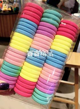 66 pcs Rubber band horsetail Headdress hair ring head ropes