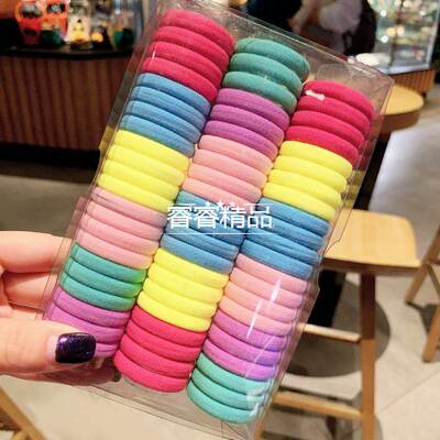 66 pcs Rubber band horsetail Headdress hair ring head ropes