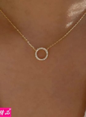 New geometric clavicle chain retro simple necklaces Female