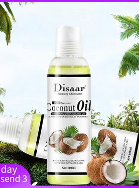 Coconut oil base oil skin care face facial massage brighten