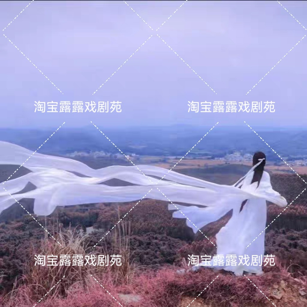 汉服披帛一梦惊鸿舞蹈配饰飘逸仿真丝古装超仙飘带敦煌飞天披帛