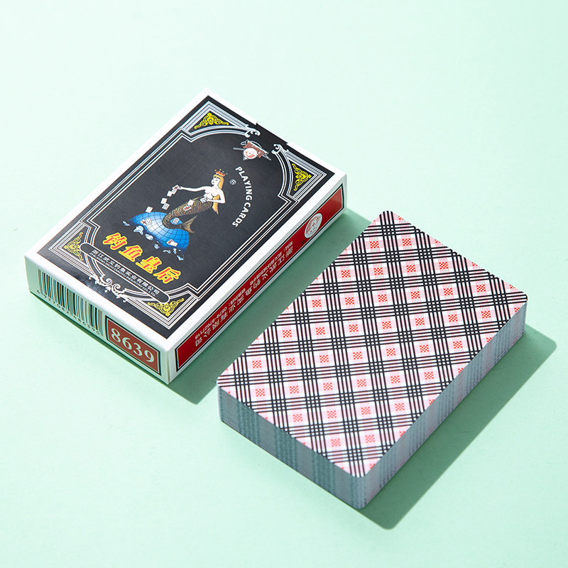 正品10副钓鱼8639扑克牌便宜批100副整箱扑克朴克创意纸牌家用