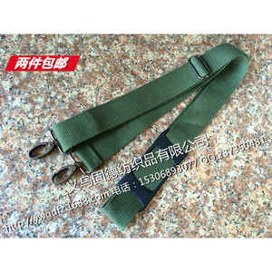 工厂店！军绿38mm帆布肩带休闲背包斜挎腰包棉织带黑枪色金属扣