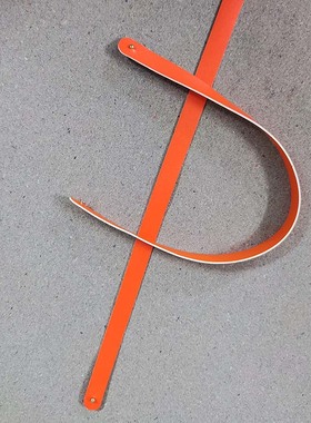 礼品盒皮带配件爱马仕橙色双面pu提手带