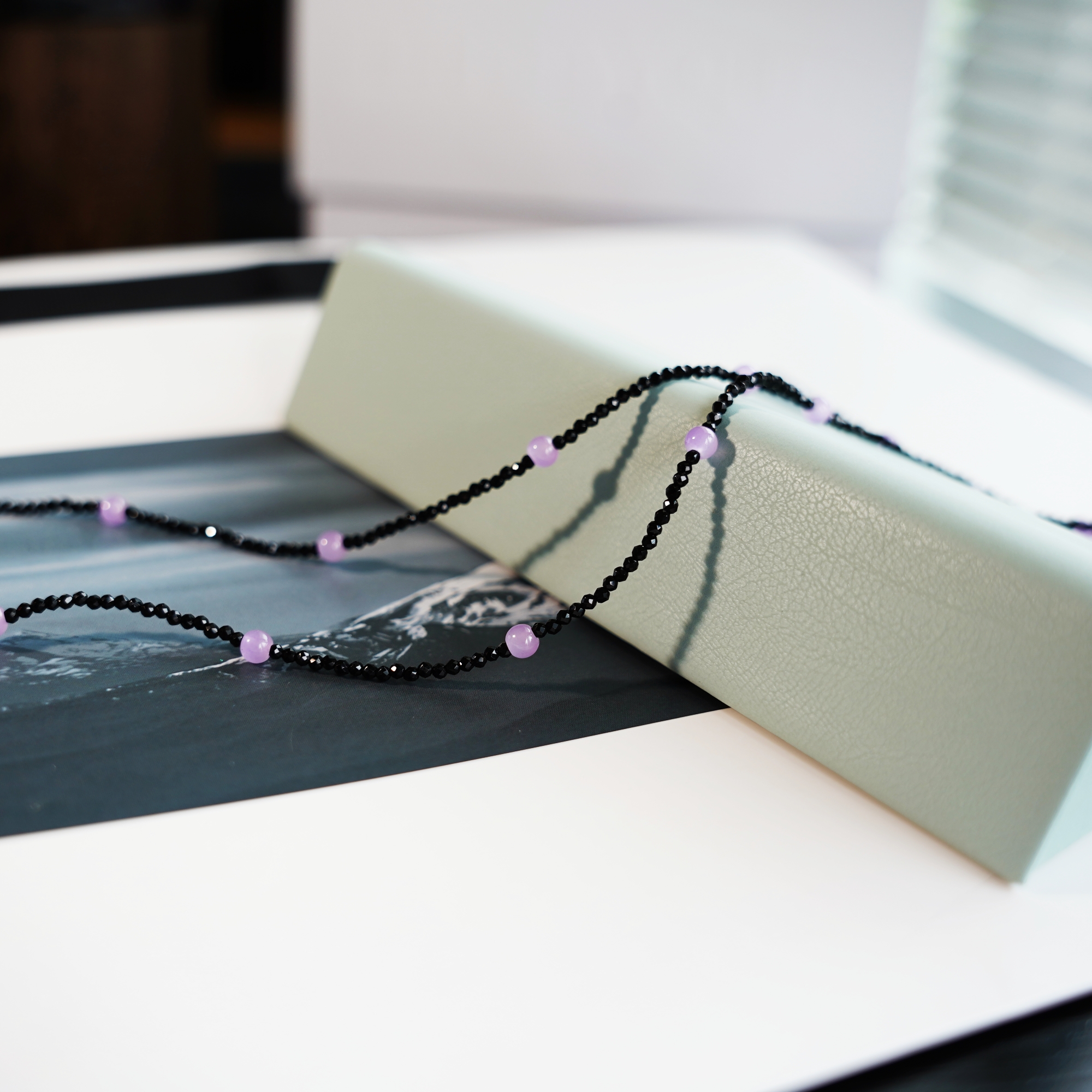 复古尖晶眼镜链防丢时尚