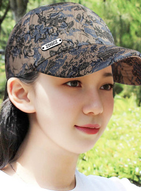 帽子女洋气百搭鸭舌帽可调节防晒棒球帽户外旅游显脸小新款遮阳帽
