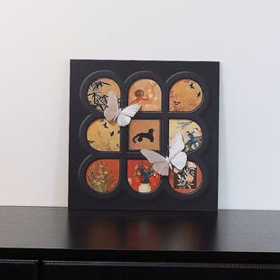 中古风平面装饰画家居摆件入户门中古风摆件ins风摆拍道具摆画