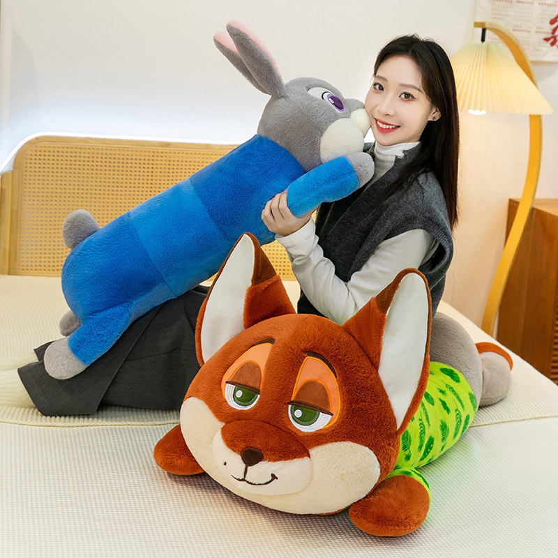 爆款疯狂动物城尼克狐狸兔子朱迪玩偶毛绒玩具抱枕布偶娃娃礼物女