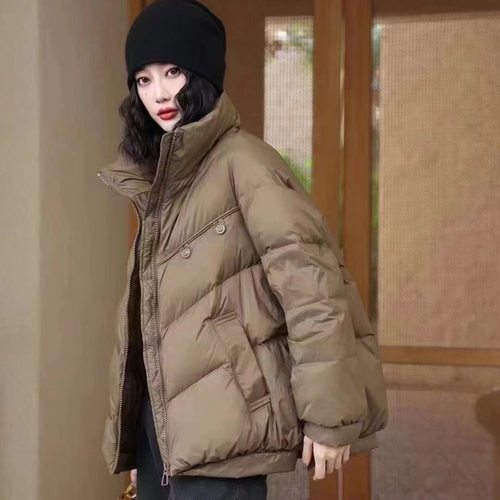 轻薄白鸭绒立领小个子外套反季