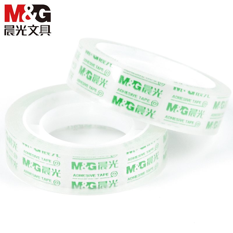 晨光文具透明胶带AJD97319小胶条胶纸1.2CM厘米12MM宽12卷/条