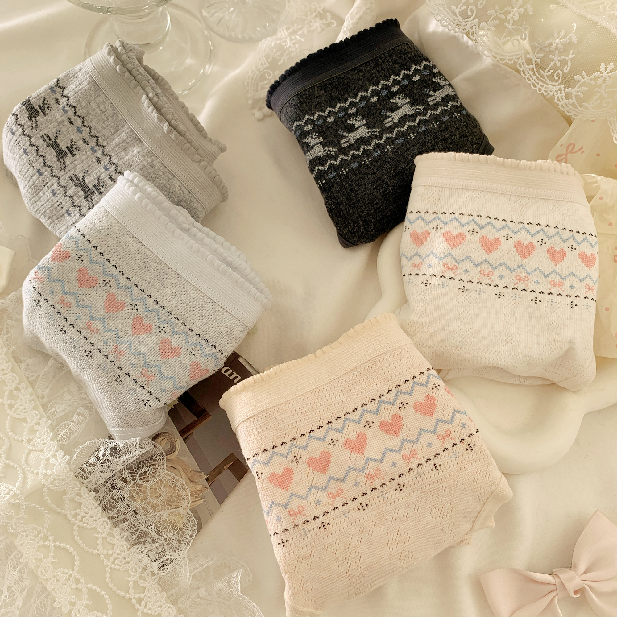 费尔岛纯棉内裤女A类棉