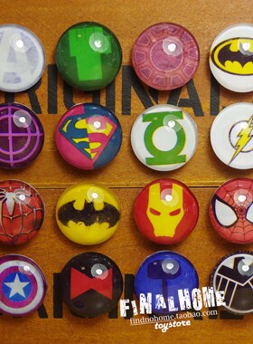 出口 复仇者联盟 冰箱贴 水晶玻璃软磁 绿巨人美国队长蝙蝠侠超人