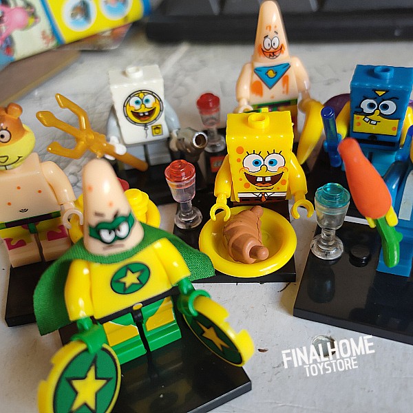 散货派大星蟹老板拼装玩偶公仔