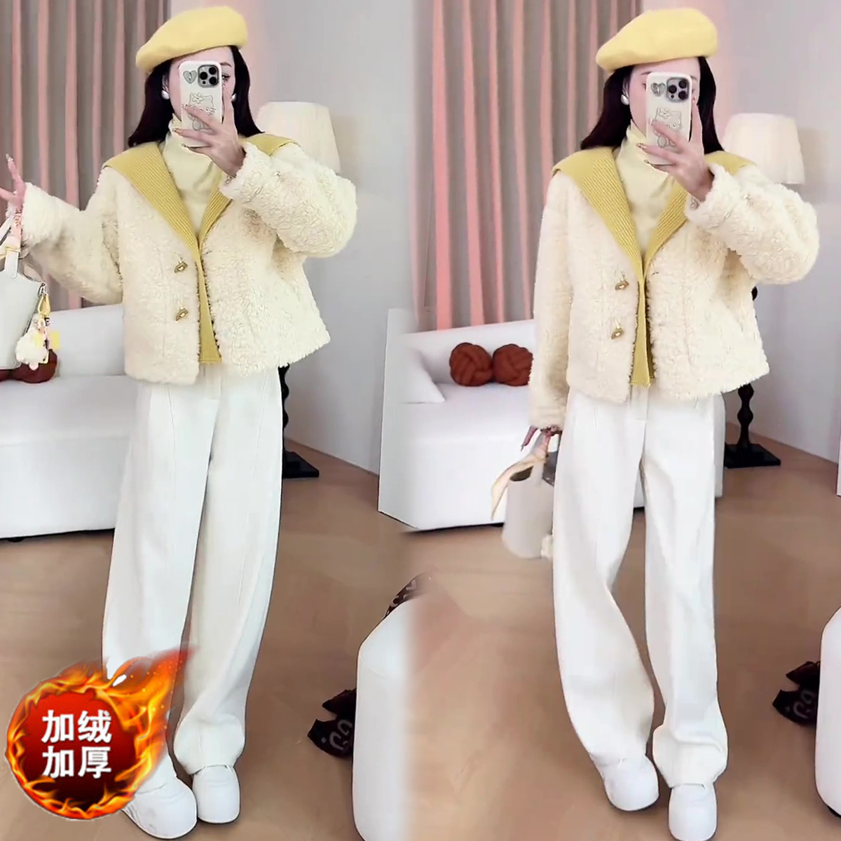 2025秋冬新款设计感宽松加厚保暖