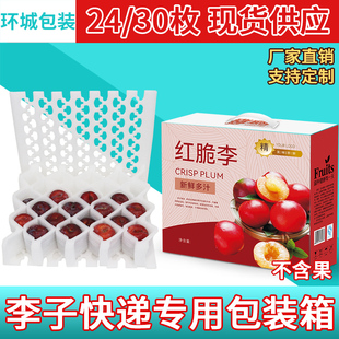 李子包装盒奈李凤凰李三华李黑布李快递专用打包防震珍珠棉泡沫箱