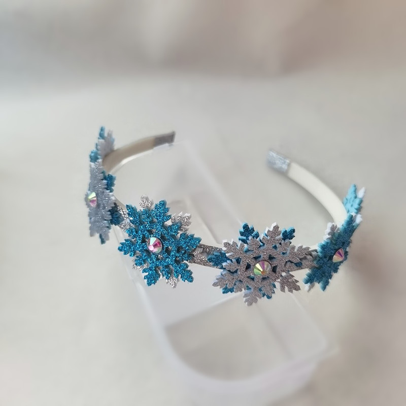 儿童发饰头箍女孩小朋友闪亮雪花